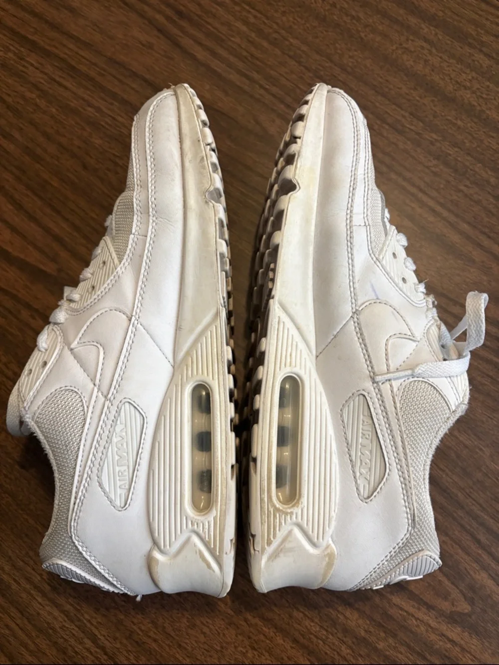 Nike Size 10.5 Nike Air Max 90 Triple White Colorway Sneakers